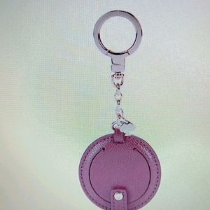 Kate Spade Circle Mirror Leather Keychain
